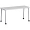 Lorell Mobile Training Table, 59" x 23.63" x 29.5", 300lb Capacity, White LLR60848 - alternate 1